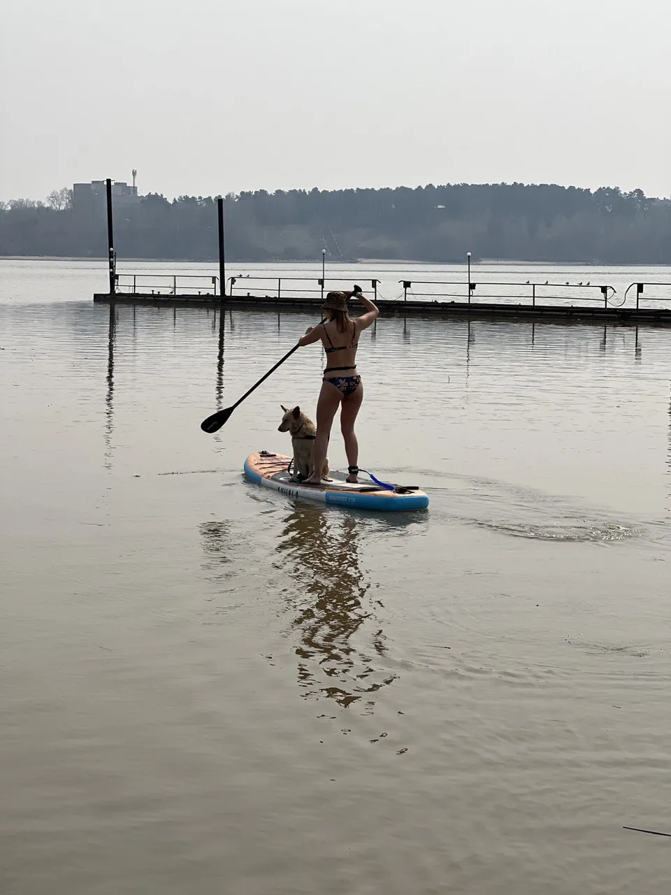 Прогулка на SUP-доске на Обском море